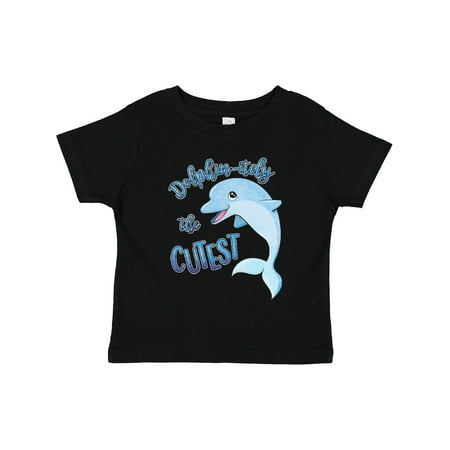 

Inktastic Dolphin-itely the Cutest Gift Toddler Boy or Toddler Girl T-Shirt