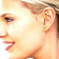 thumbnail image 5 of 14K Solid Gold Screw Back Stud Earrings for Women | 2 cttw Princess Cut Simulated Yellow Diamond | White Gold, 5 of 5