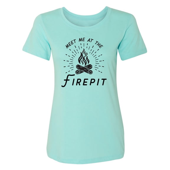 Meet Me At The Firepit Womens crewneck tee