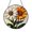 Stained Glass 5.9 Inch, variant on Dandelion Bloom Stained Glass Suncatcher Window Decor, Round Yellow Floral Hanging Art for Interior