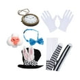 thumbnail image 2 of Accesorios para disfraz de de Pascua, polainas de Pascua para nariz, pajarita de , calcetines hasta el muslo, orejas de conejo,, 2 of 9