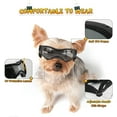 thumbnail image 2 of Lanmok Dog Goggles, Adjustable Straps, UV Protection, Rubber, Small/Medium Dogs, Black, 2 of 5