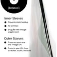thumbnail image 3 of Hudson Hi-Fi 50 ct. Inner Sleeves for Vinyl Records & 50 ct. Vinyl Outer Sleeves - 100 Vinyl Sleeves for Records, Clear Outer & Inner Sleeves for Vinyl Records, 3 of 8