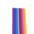 thumbnail image 3 of Cateissary Feiqiong 2019, pajita para beber respetuosa con el medio ambiente, pajitas de silicona reutilizables coloridas + cepillo limpiador, juegos Mostrada 3 Cateissary JJ18384-03, 3 of 4