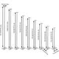 thumbnail image 5 of Miumaeov 9Pcs Candelabra Floor Standing Candle Holders Wedding Centerpieces 20.7-42.3'', 5 of 9