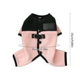 thumbnail image 3 of Vacemry Under $5 Four Legged Pet Apparel, Warm Winter Fleece Suit for Small Dogs and Cats, Soft Cozy Clothing with Leash Access, Pink Cold Weather Outfit for Puppies Kittens, 3 of 6