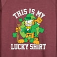 thumbnail image 3 of Garfield - This Is My Lucky Shirt - Women's Lightweight French Terry Long Sleeve Shirt, 3 of 5