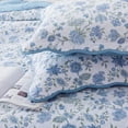 thumbnail image 6 of Kasentex 100% Cotton Soft Ikat Design Quilt Set, Pink Queen Set Bedding, 6 of 25