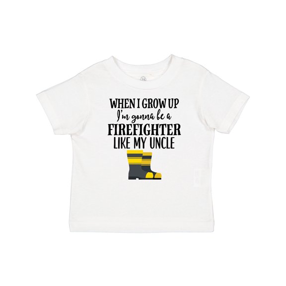 Inktastic Future Firefighter Like My Uncle Boys or Girls Baby T-Shirt