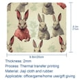 thumbnail image 5 of Rabbit Printed Non-Slip Rubber Bottom Gaming Mouse Pad 8.3x9.8 Inch Square Office and Gaming Mouse Mat, 5 of 6