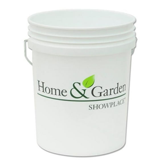 Leaktite 05GLHGS Home And Garden White Plastic Pail - 5 Gallon