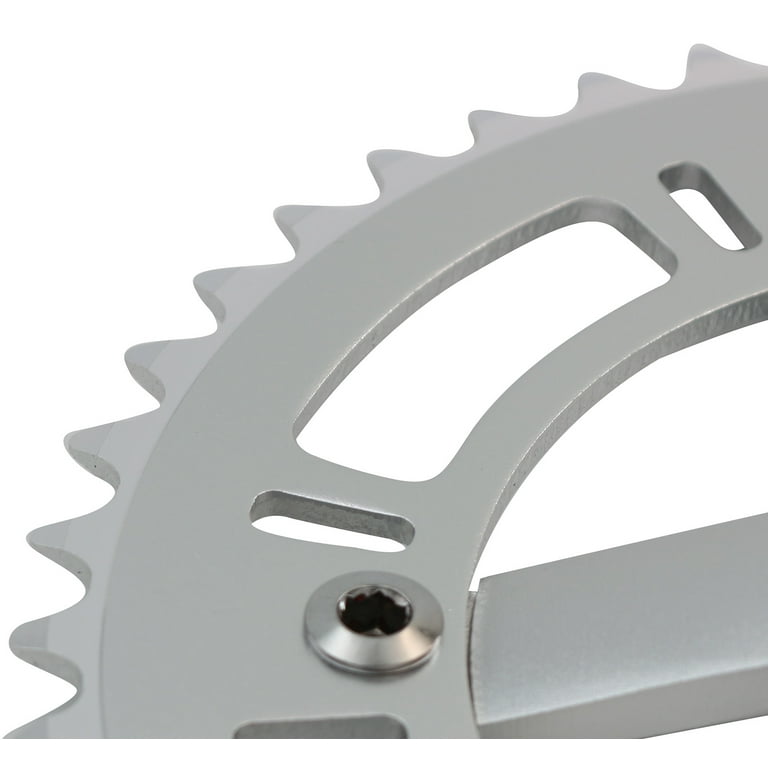 Single Speed Crankset Square Taper Single Speed Crankset Set 53T 170mm Crankarms 130 BCD Litepro Folding Bike Crankset With Protective Cover For Single Speed Bike, Track Road Bicycle, Fixed Gear, Fixie, Dahon