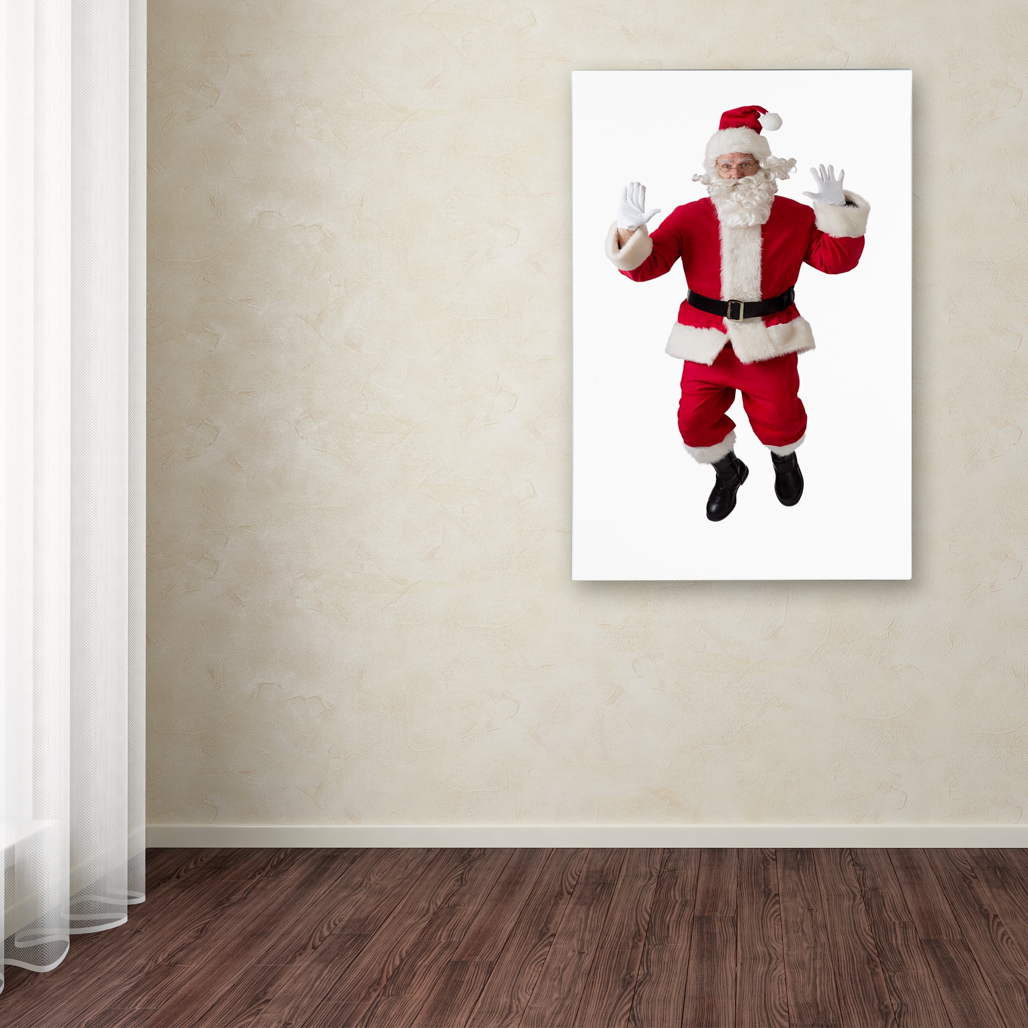 Trademark Fine Art 'Santa-leeping-13033' Canvas Art by Ed Wheeler