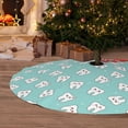 thumbnail image 5 of KLL 36" Christmas Tree Skirt Cartoon Teeth1 Xmas Tree Skirts Mat for New Year Xmas Holiday Party Indoor Outdoor Home Decoration, 5 of 5