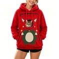 thumbnail image 3 of LWFFDAW Christmas Pet Pouch Hoodie for Women Long Sleeve Sherpa Fleece Hoodies Winter Warm Oversized Pullover Hooded Sweatshirts, 3 of 6