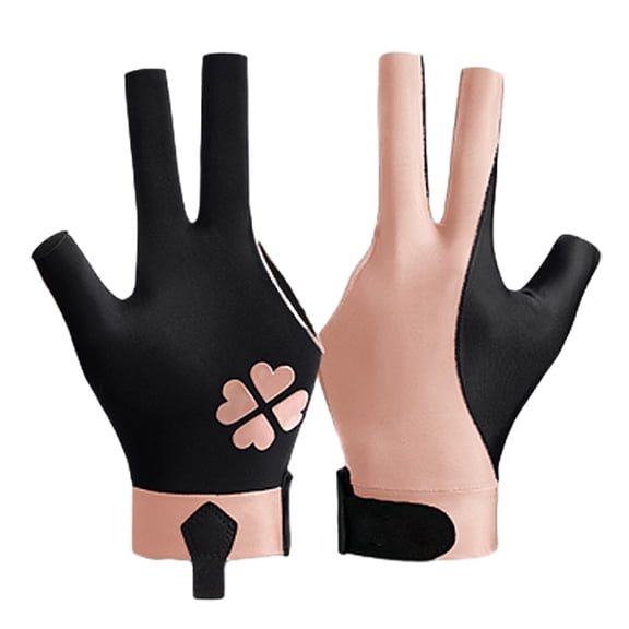 1Pc Antiskid Billiard Glove 3 Finger Show Glove Elastics Left Hand Billiard Pool Glove Billiard