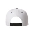 thumbnail image 2 of Classic Flat Bill Visor Snapback Hat Custom Color Player Team Numbers, Number 23 Black, White Black Hat, 2 of 5