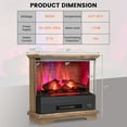 thumbnail image 6 of Amijoy 27" Electric Fireplace Heater, Freestanding Fireplace Stove With Remote Control, 7 Flame Colors, Overheat Protection, 6 of 7