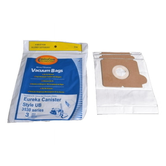 Eurkea Style V Vacuum Vac Bags Micro Lined Allergen 52358B-6 Express 154 Enviro [2 Loose Bags]