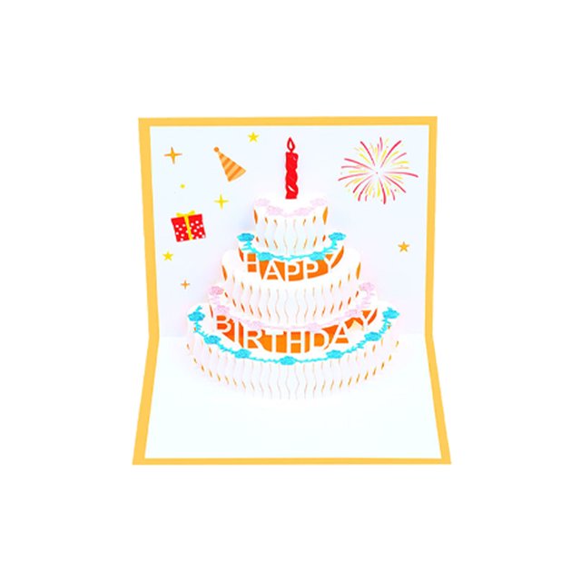 Tarjeta Emergente Tarjeta de cumpleaños Jump Out Tarjeta de felicitación 3D creativa para todas las ocasiones (Oro) Ndcxsfigh Libre de BPA