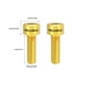 thumbnail image 5 of Soidarity 2 piezas de tornillos de vástago de aleación de titanio profesional de riesgo, pernos de manivela exquisitos roscados resistentes al desgaste, Ciclismo Oro Soidarity OD026055-03, 5 of 6