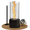 6 GLASS Black, variant on Tabletop Fire Pit with Windproof Borosilicate Glass, 6.3 inch Portable Table Fireplace, Decoration for Home, Balcony & Backyard, Gift for Movie Nights Housewarming, Parties