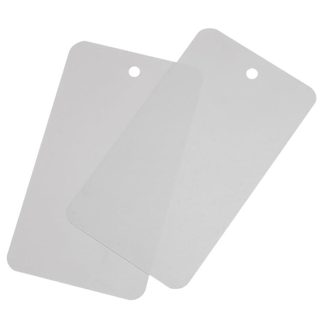 Uxcell 50pcs Waterproof Wires Plastic Shipping Tags Grey 2 x 3.5 Inch