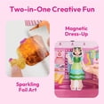 thumbnail image 3 of Klever Kits Magnetic Dress-up Paper Doll Foil Fun, Princess Fashion Design Craft Kit, Art Craft Kits for Girls Ages 4-8, No-mess Art Activities Birthday Gifts for Kids, 3 of 8
