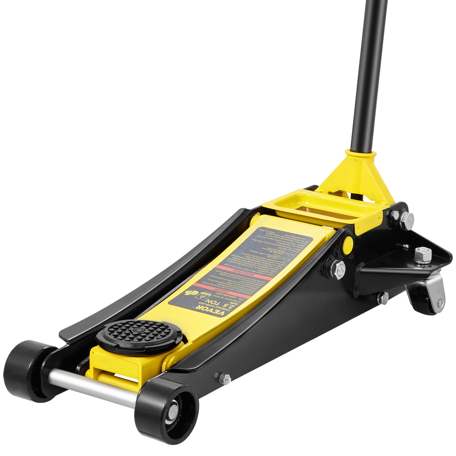 VEVOR Floor Jack, 2.5 Ton Low Profile Floor Jack, Heavy-duty Steel Racing Floor Jack with Dual Pistons Quick Lift Pump, Floor Jack Lifting Range 3.64"-19.49"
