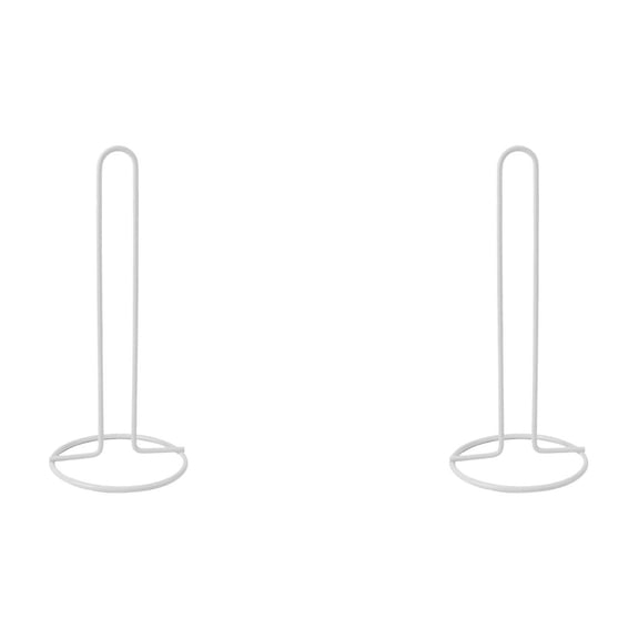 2PCS Stainless Steel Paper Towel Holder Countertop Kitchen Paper Towel Stand Holder for Home Kitchen Organization and Storage Accessories 22.5X10.5cm Home Decor