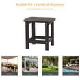 thumbnail image 6 of ACEGOSES Patio Side Table, Adirondack Outdoor HIPS Weather-Proof Square End Table, Brown, 6 of 6