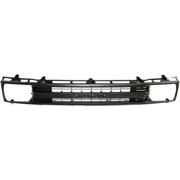 Grille Assembly Compatible With 1989-1991 Toyota Pickup Painted Black Shell and Insert