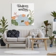 thumbnail image 2 of Stupell Industries Kindness Matters Sentiment Floral Bouquet Green Leaves, 36 x 36, Designed by Terri Conrad, 2 of 5
