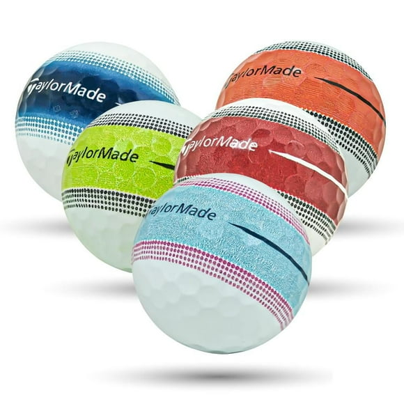 Mulligan - 12 balles de golf récupérées Taylormade Tour Response Stripe 5A Mint, mix