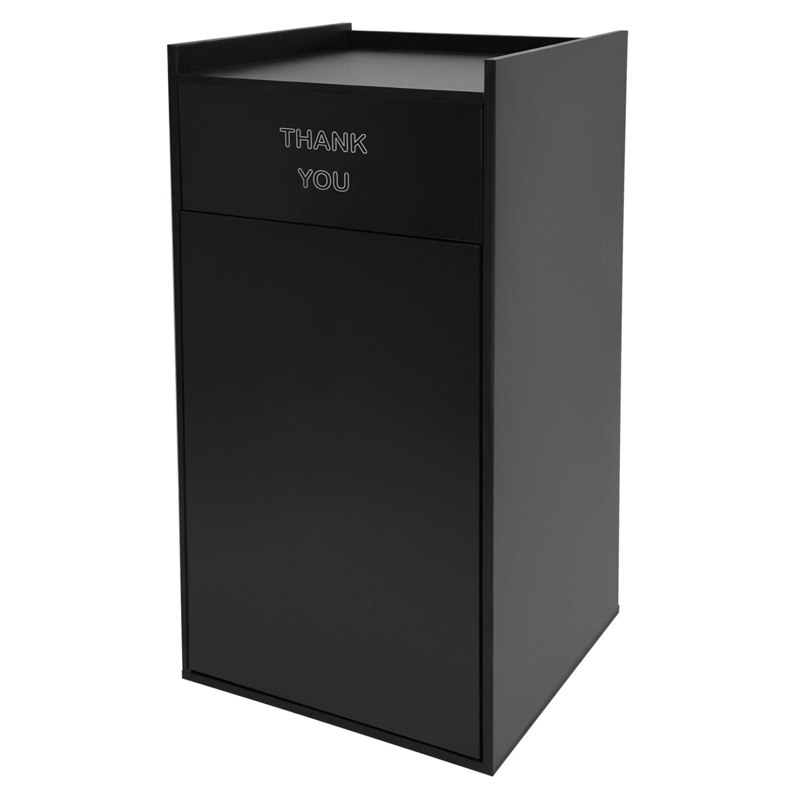 For Restaurants, Cafeterias, Food Courts, Schools,Modern Black Trash Can, Commercial Trash Can, Trash Can Cabinet