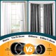 thumbnail image 5 of Barras de cortina dobles para ventanas de 16 a 36 pulgadas diámetro 1 pulgada opacas doble barra resistentes ajustables decorativas de 28 a 88 pulgada, 5 of 6