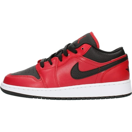 Nike Juniors Air Jordan 1 Low Gym Red - 553560605 - Gym Red Black White UK 6.5