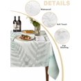 thumbnail image 2 of Summer Botanical Table Cloth, Waterproof Tablecloth for Rectangle Tables, Green Tropical Palm Leaves Watercolor Reusable Washable Fabric Table Cover for Restaurant Kitchen Dining Tables 52"x70", 2 of 9