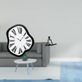 thumbnail image 2 of Reloj de pared,Reloj de pared interior nórdico con números romanos,Relojes distorsionados Reloj electrónico de lujo moderno,Figura de escritorio,Escultura abstracta de pensador para la, 2 of 8