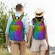 thumbnail image 4 of Easygdp Colorful Glitter Mochila de Lona Resistente para Laptop, Compatible con Laptops de 15 a 17 pulgadas, Ideal para Escuela, Trabajo y Viajes-Small, 4 of 5