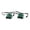 Green, variant on 2Pcs Hand Crank Usb Dynamo Charger Portable Manual Power Generator With Led Light For Outdoor Camping Hiking Emergency(Green-6Cm)