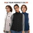 thumbnail image 6 of ARRIS Women Heated Vest with 7.4V Battery Size Adjustable Heating Clothing-Blue, 6 of 9