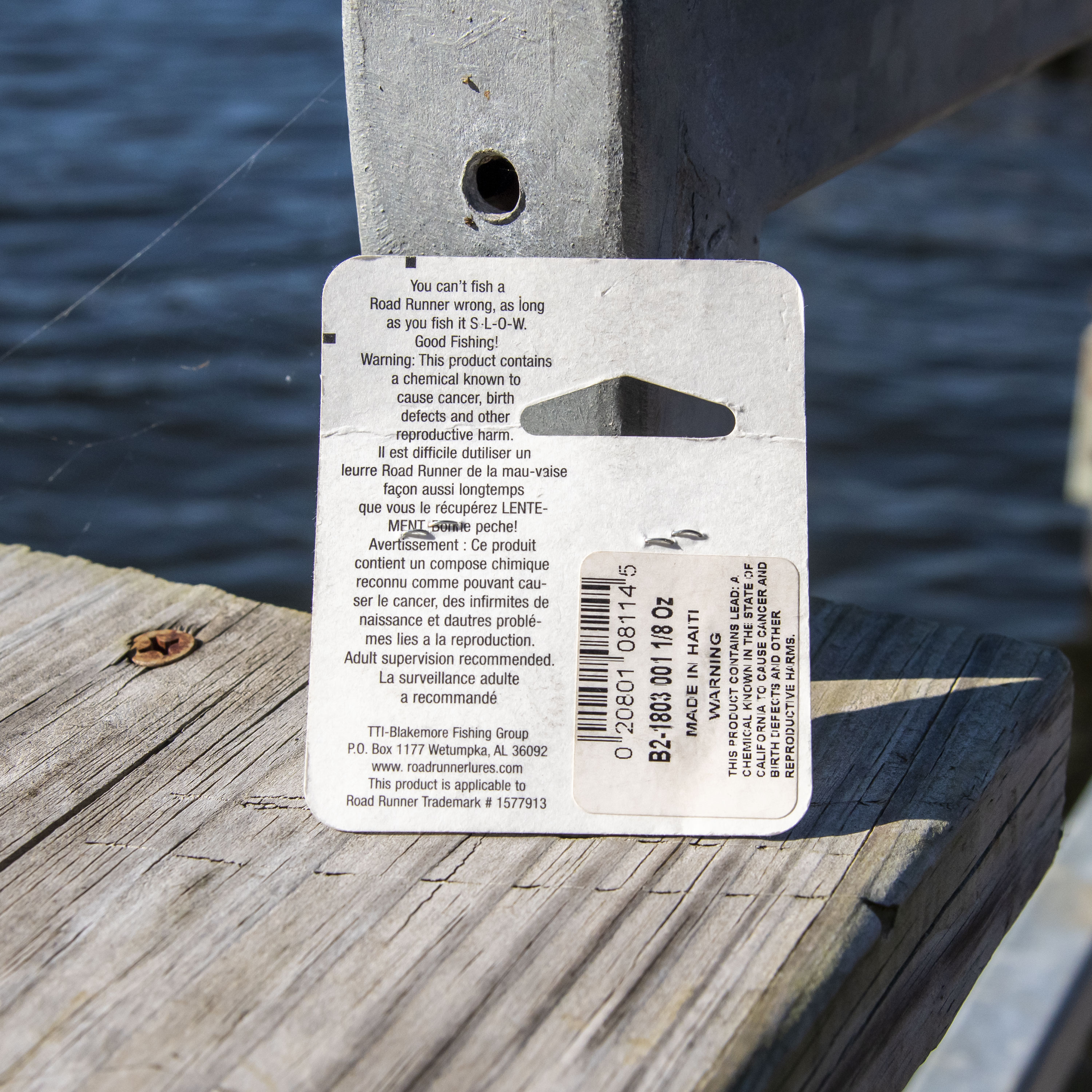 Road Runner Crappie Tamer, White, Underspin Fishing jig.
