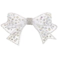 thumbnail image 3 of EeaseCA Rhinestone Inlaid Gauze Bow Shoe Decoration for Wedding Shoe Bridal Shoe, 3 of 7