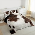 thumbnail image 3 of Manfei Fashion Rustic Print Bedding Comforter Set, Vintage Cow Print Twin Comforter Sets, Teen Female Men Adult Reversible Bedding Set, Luxury Bedroom Decor, 2 Pieces, 3 of 8