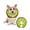 Kiwifruit, variant on Clearance!MIDOG Inflatable Dog Neck Donut Collar, Soft Polyester Recovery Cone for Small Medium Large Dogs & Cats, Blue, Small
