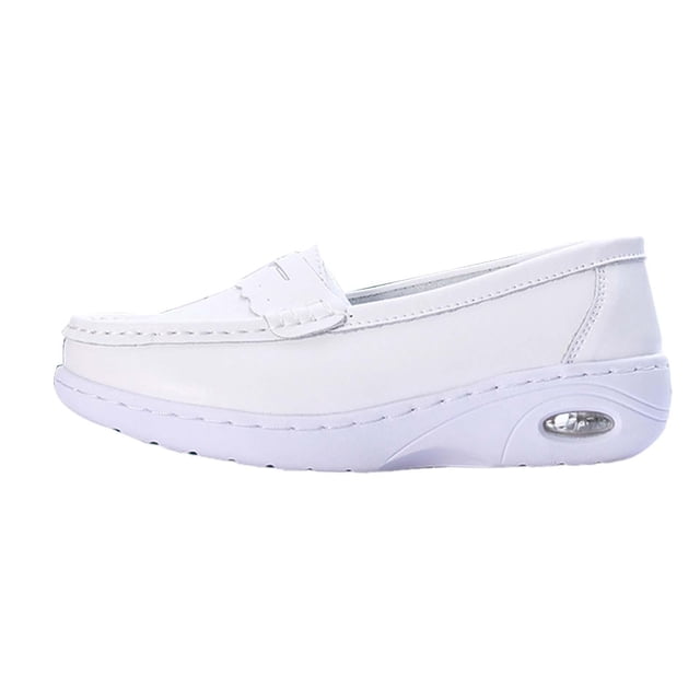 Zapatos de regalo para el día de las enfermeras, zapatos para caminar, zuecos de boca poco profundos, antideslizantes, transpirables, para el trabajo 38