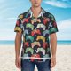 thumbnail image 2 of Fotbe Retro Video Game Camisa Hawaiana para Hombre Unisex – Camisa Casual de Verano con Botones de Manga Corta de Algodón y Lino,3X-Large, 2 of 7
