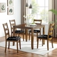 thumbnail image 6 of Black Gothic Sun Moon Flower Pattern Seat Covers for Dining Room Chairs Set Of 4,Stretch Printed Washable Chair Seat Cover with Elastic Ties and Button,Removable Waterproof Couch Cushion Covers, 6 of 6