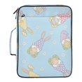 thumbnail image 2 of Haosy Accordion File Organizer Zipper Binder 500 Sheet 6-Tab Expanding File Folder Multi-Pocket 1.2 Inch 3 Ring Gnome Egg Daisy, 2 of 7